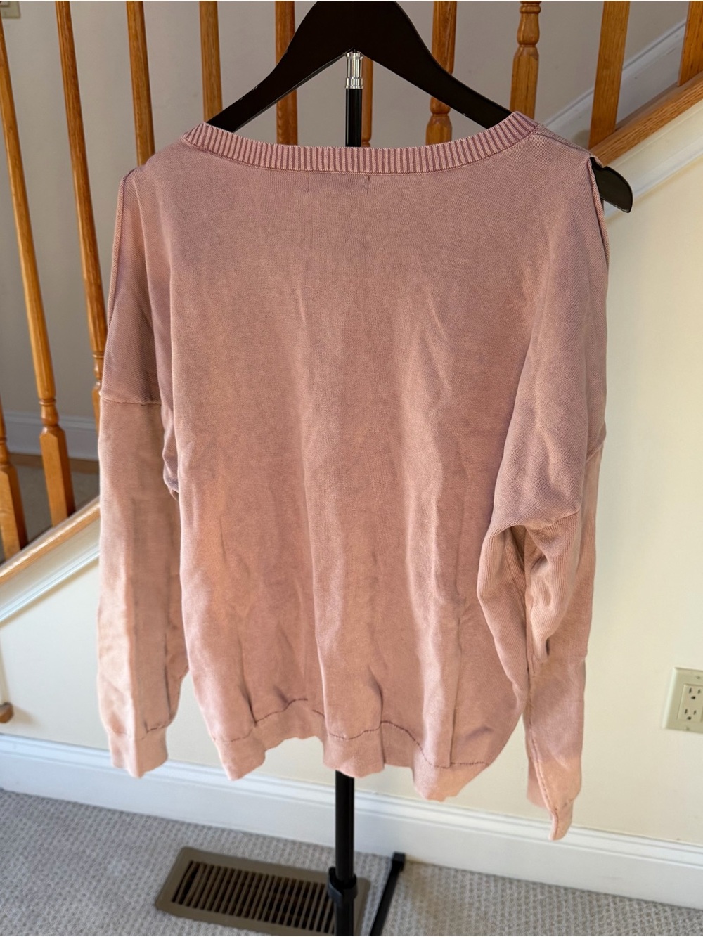 Barefoot Dreams Dusty Rose Crewneck Sweatshirt - Picture 4 of 8